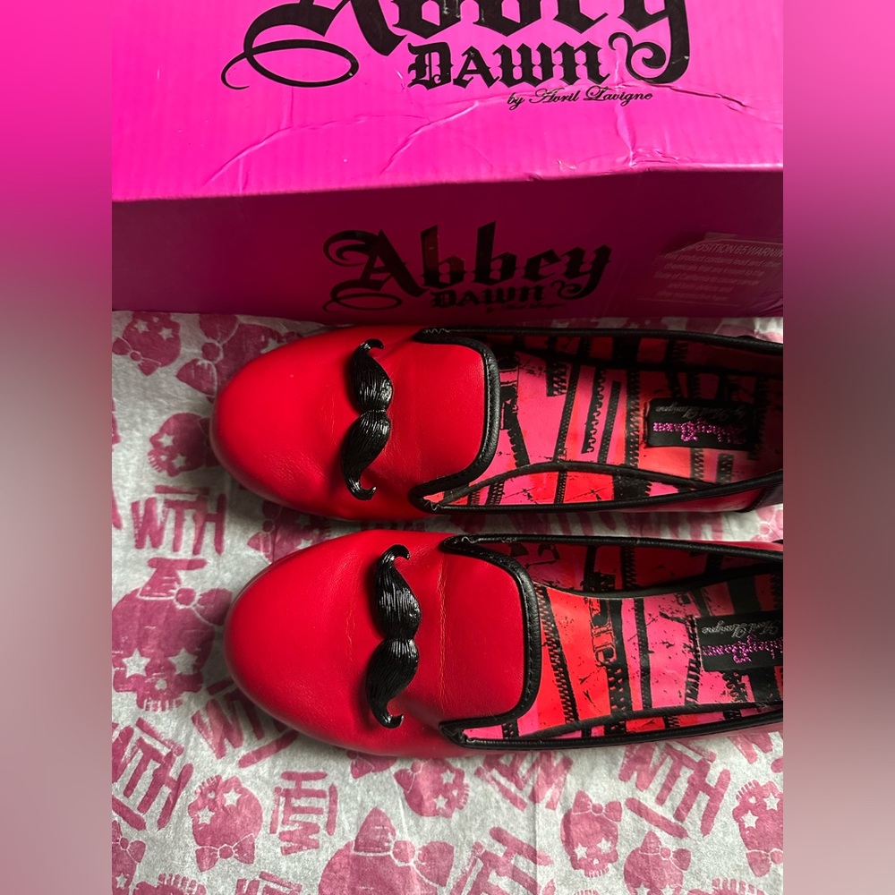 Abbey dawn mustache loafers